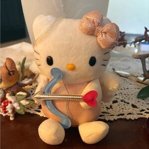 Hello Kitty Plush with Bow and Heart Arrow